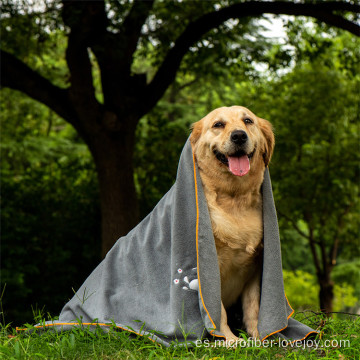 Toalla de baño lavable en seco para perros y gatos